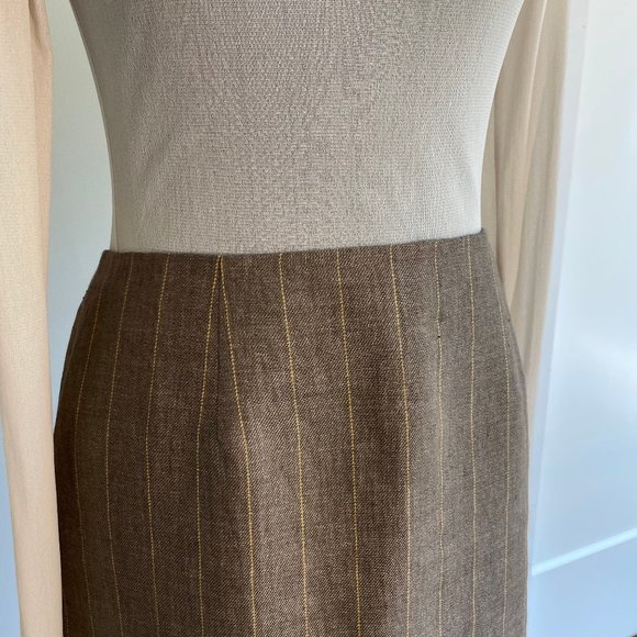 Simon Chang Pin Stripe Pencil Skirt Smart - Picture 3 of 11